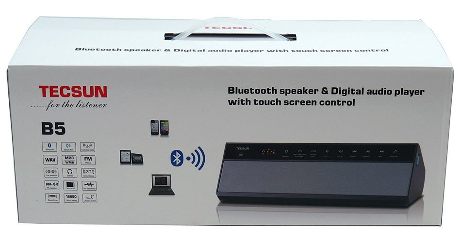 Tecsun B5 Wireless Bluetooth Speaker with Digtial Radio and MP3 Player - Black N6