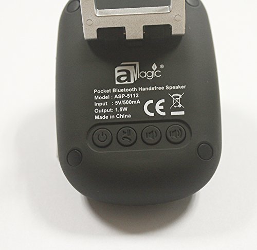aMagic ASP-5112 Pocket Bluetooth Hands-free Speaker (Black) N4