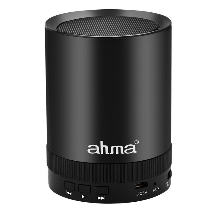ahma 025 Portable Bluetooth Speaker, 3W Output Power with AUX in jack for Audio Players, Build in Microphone for...