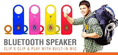 Xit AXTCXBL Bluetooth Clip X Speaker, Blue N2