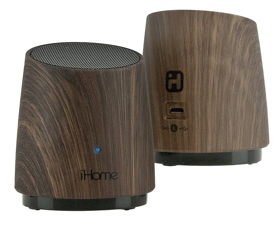 iHome iHM89BC Rechargeable Mini Speakers (Black) N5
