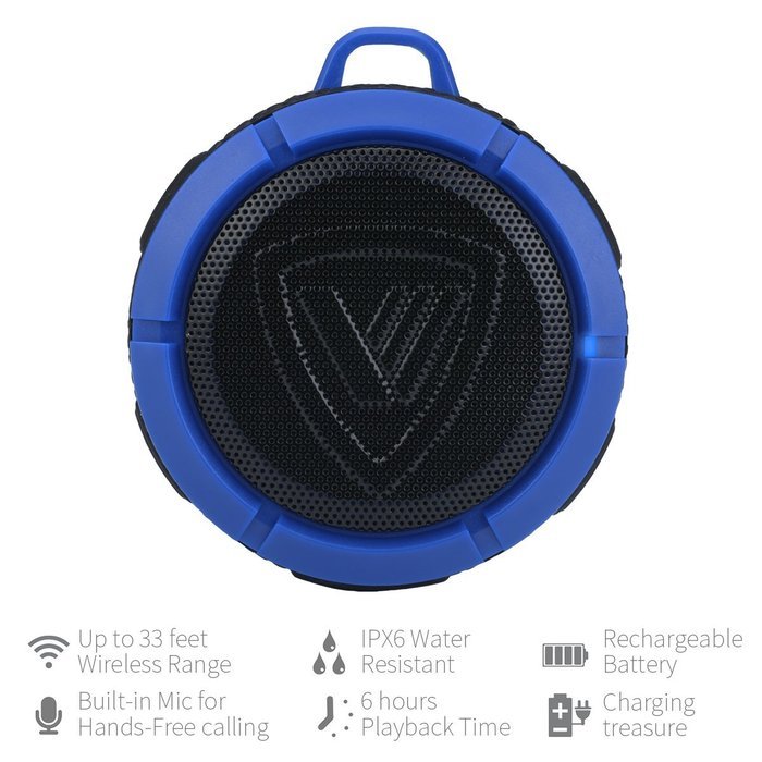 FoYoung Bluetooth Shower Speaker Waterproof V3.0 Portable with Mic Hands-Free Crashrpoof Dustproof Wireless Speaker... N2