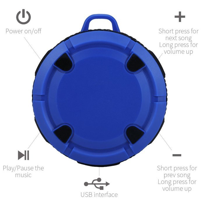 FoYoung Bluetooth Shower Speaker Waterproof V3.0 Portable with Mic Hands-Free Crashrpoof Dustproof Wireless Speaker... N4