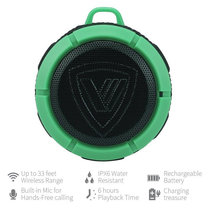 FoYoung Bluetooth Shower Speaker Waterproof V3.0 Portable with Mic Hands-Free Crashrpoof Dustproof Wireless Speaker... N9
