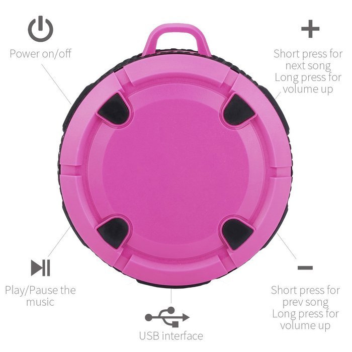 FoYoung Bluetooth Shower Speaker Waterproof V3.0 Portable with Mic Hands-Free Crashrpoof Dustproof Wireless Speaker... N25