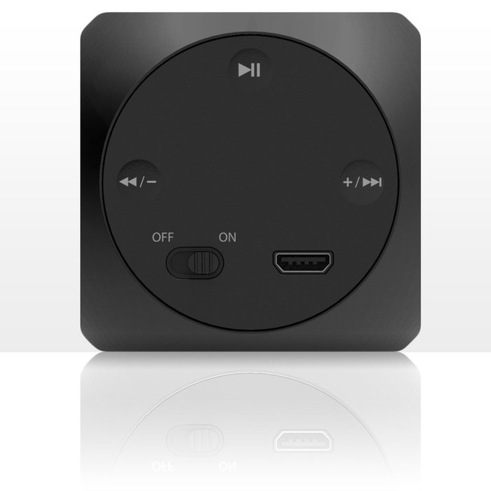iGadgitz Al Series: 'The Cube' Portable Wireless Stereo Bluetooth Brushed Aluminium Travel Speaker (3W Power with... N2