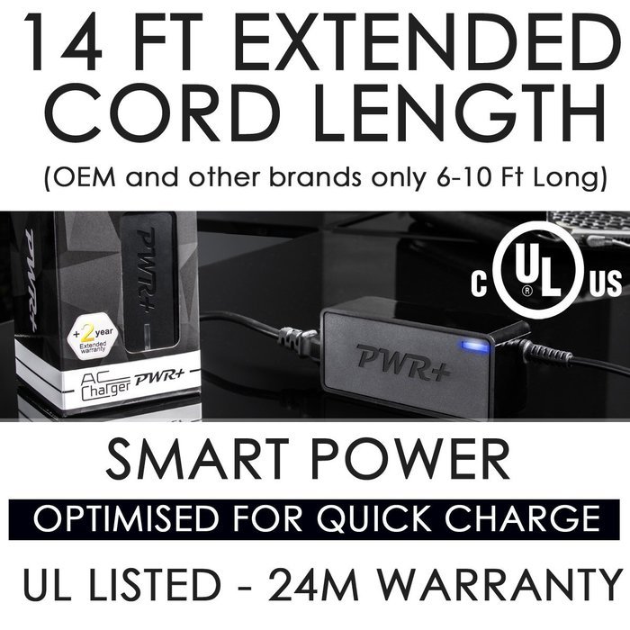 [UL Listed] Pwr+&reg; Extra Long 14 Ft Quick Charger AC Adapter for Harman Kardon Onyx Studio, Onyx Studio-2 Bluetooth... N2