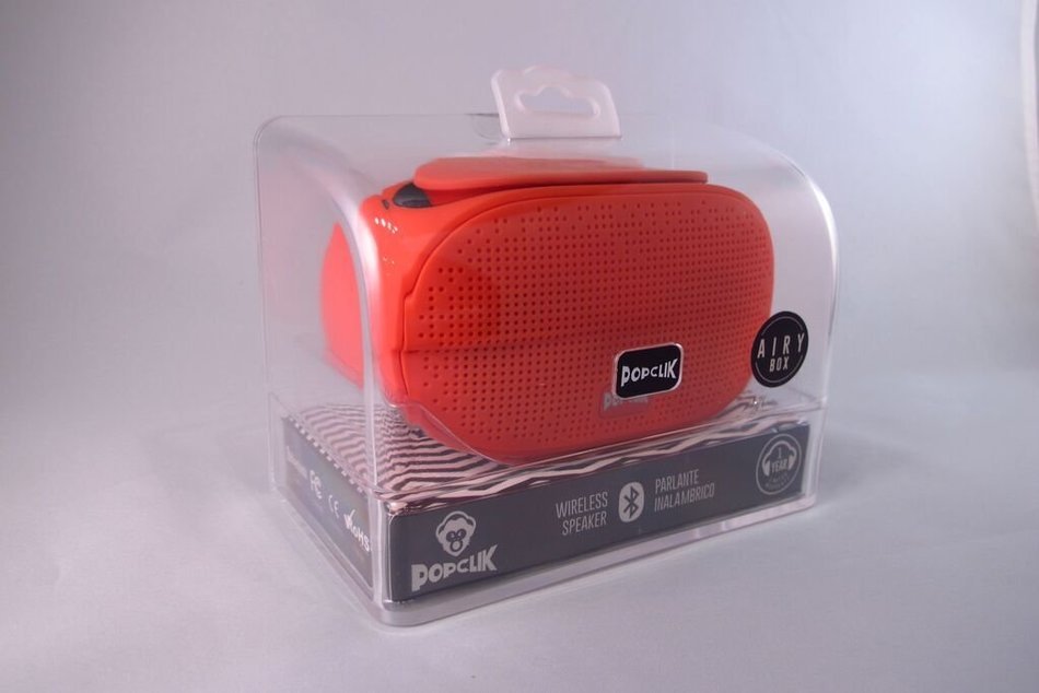 PopClik AIRYBOX Portable Wireless Bluetooth 4.0 Shockproof Rugged Speaker with Aux 3.5 mm + Micro SD Card Input... N7