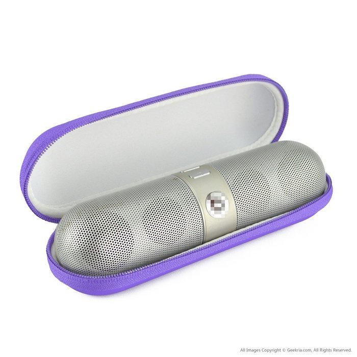 Beats by Dr. Dre Pill 1.0 / 2.0 Bluetooth Wireless Portable Speaker Replacement Hard Carrying Case / Travel Bag... N25