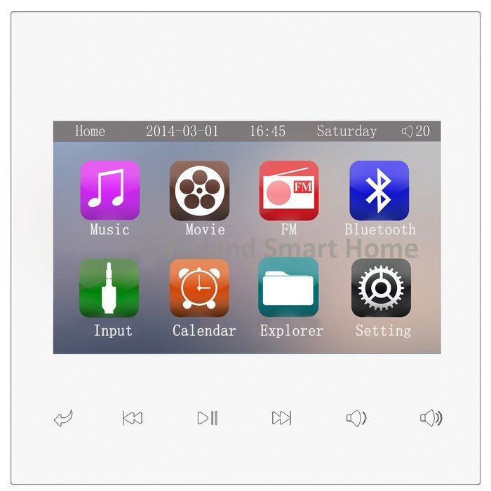Multi-room Audio Video System - In-wall Amplifier, Ceiling Speakers Output, Bluetooth Digital Stereo amplifier...