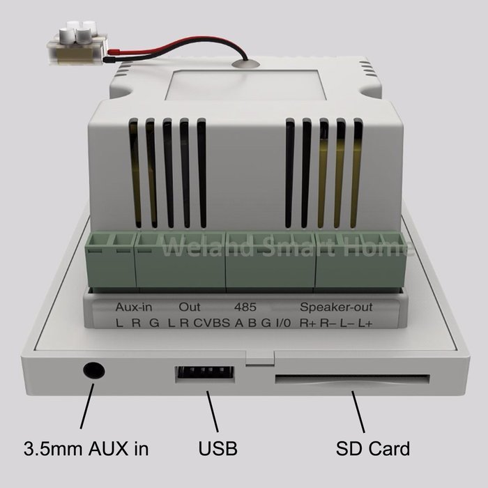 Multi-room Audio Video System - In-wall Amplifier, Ceiling Speakers Output, Bluetooth Digital Stereo amplifier... N5