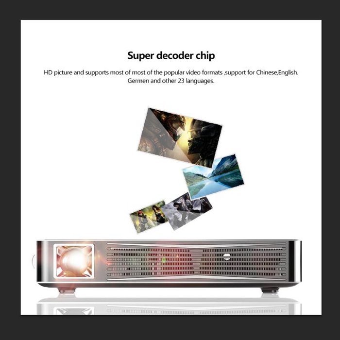 Mini HD 1080P 3D Projector 2.4G/5G Dual-band WIFI HD Pico Projector For Home Cinema Theater Entertainment Or Play... N3