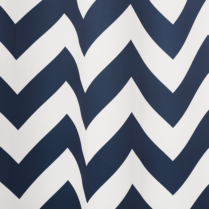 Best Home Fashion Room Darkening Chevron Print Curtains - Antique Bronze Grommet Top - Grey- 52"W X 63"L - (1... N30