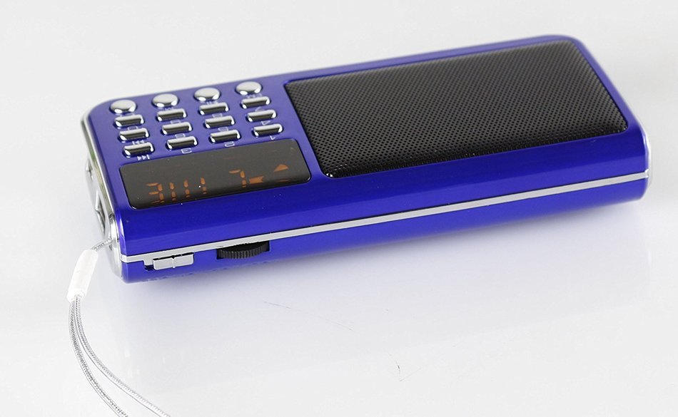 Anncia Mini Digital Media Portable Music MP3 Player Micro SD/TF USB Disk Speaker FM Radio. (69E Red) N22