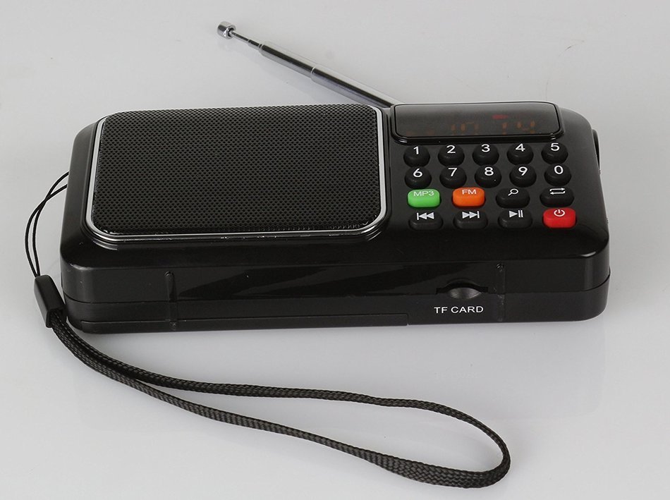 Anncia Mini Digital Media Portable Music MP3 Player Micro SD/TF USB Disk Speaker FM Radio. (69E Red) N43