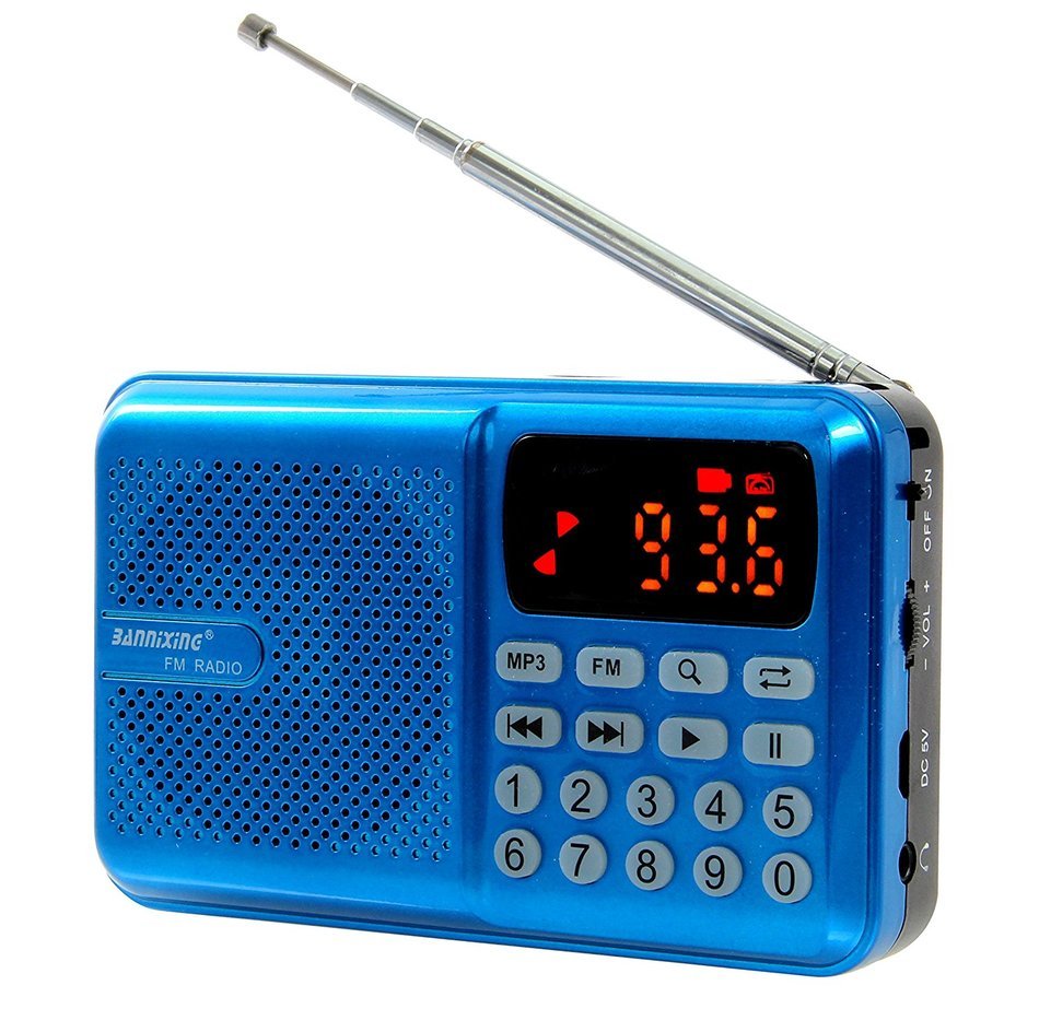 Anncia Mini Digital Media Portable Music MP3 Player Micro SD/TF USB Disk Speaker FM Radio. (69E Red) N77