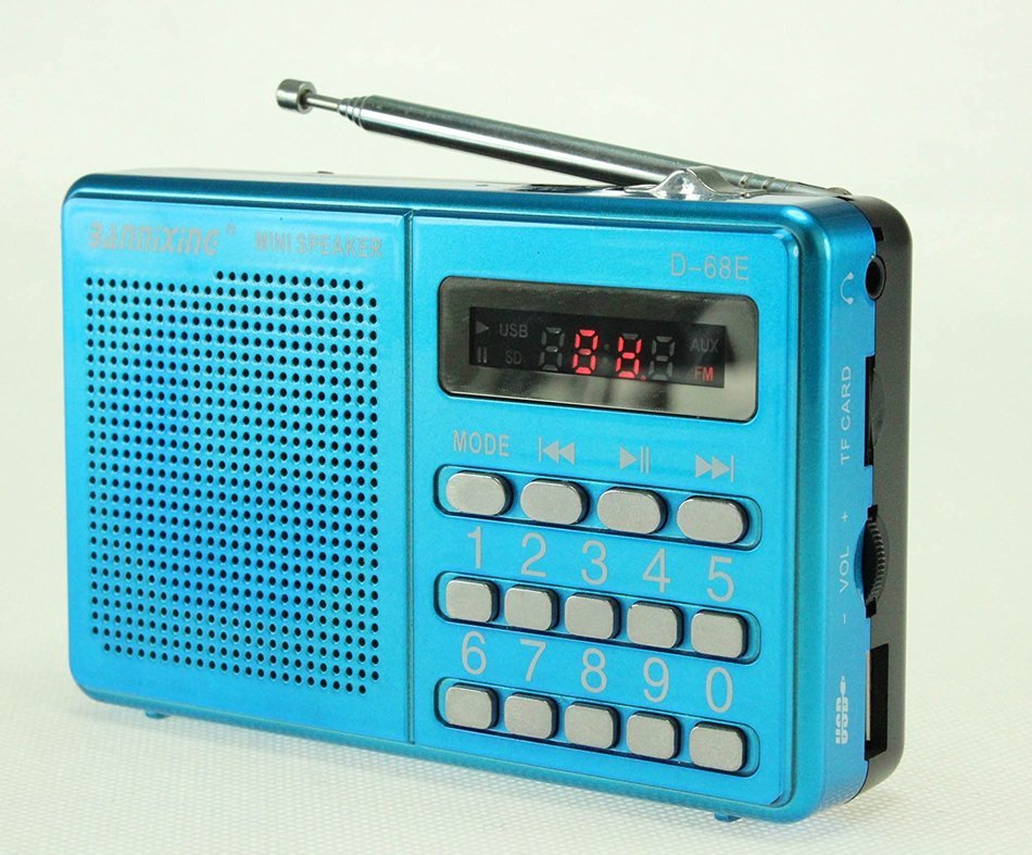 Anncia Mini Digital Media Portable Music MP3 Player Micro SD/TF USB Disk Speaker FM Radio. (69E Red) N84