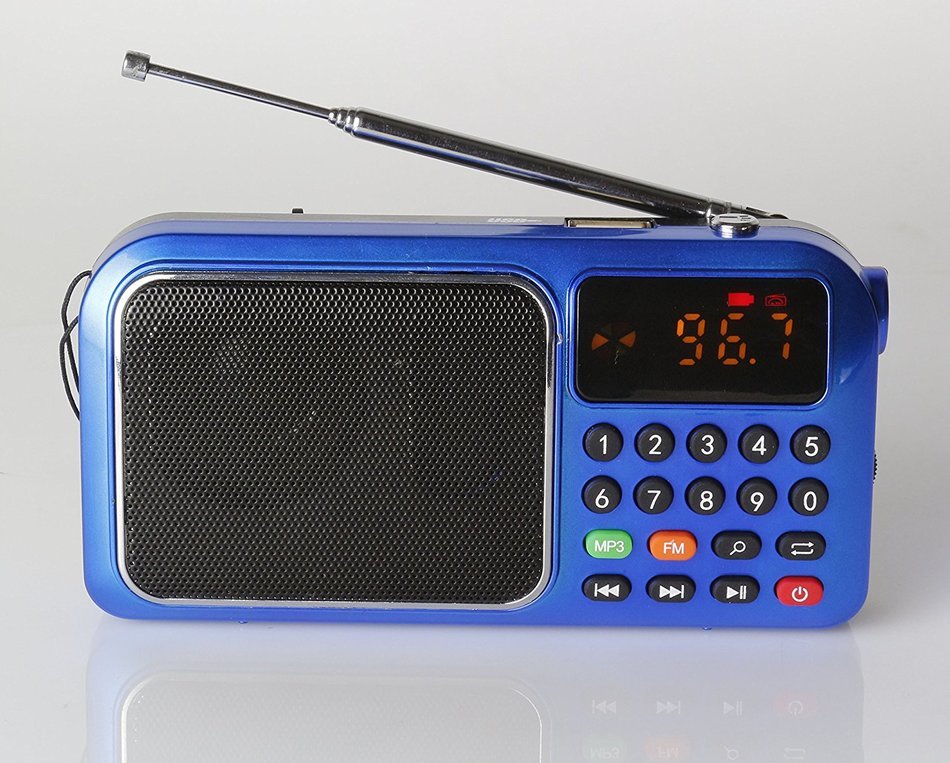 Anncia Mini Digital Media Portable Music MP3 Player Micro SD/TF USB Disk Speaker FM Radio. (69E Red) N87