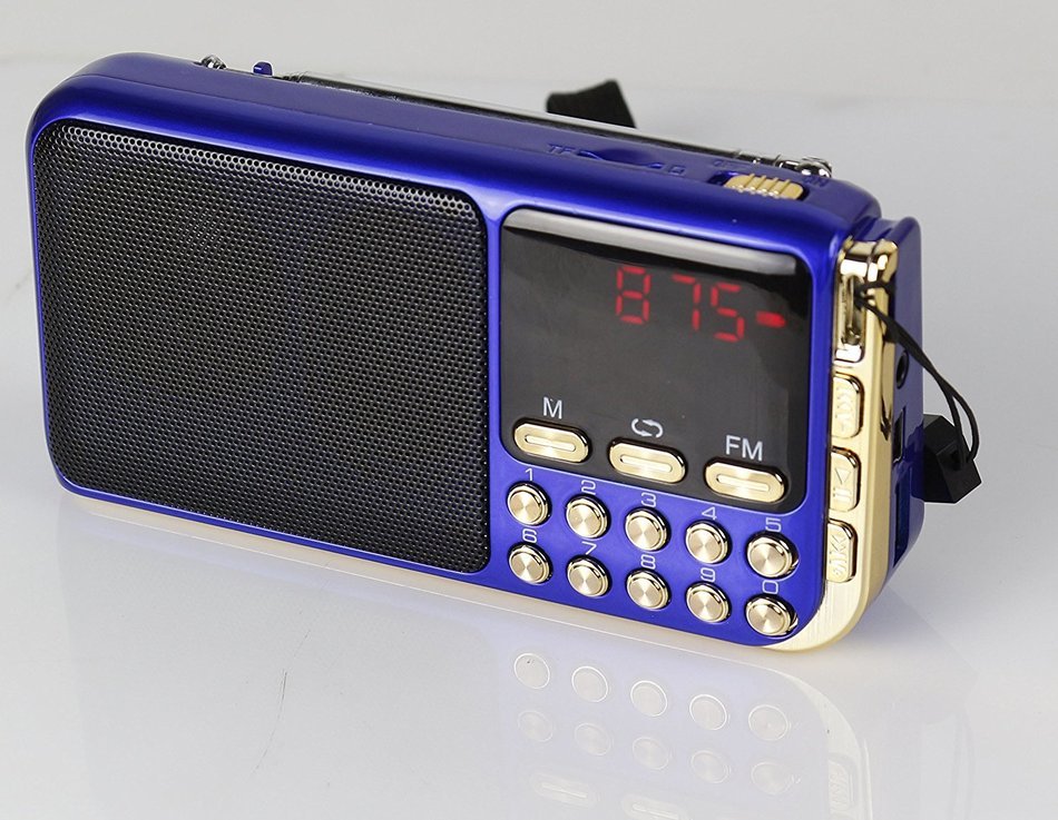 Anncia Mini Digital Media Portable Music MP3 Player Micro SD/TF USB Disk Speaker FM Radio. (69E Red) N94