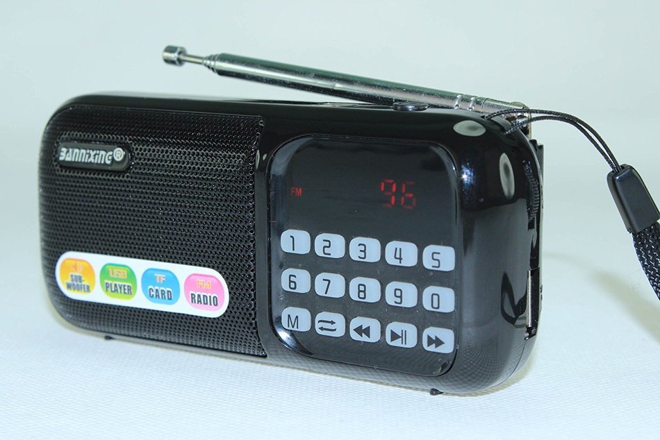 Anncia Mini Digital Media Portable Music MP3 Player Micro SD/TF USB Disk Speaker FM Radio. (69E Red) N102