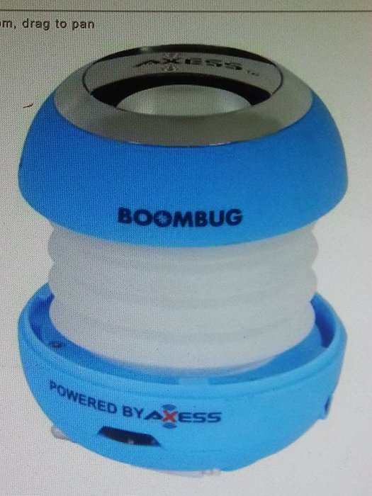 Axess SPLW11-6 Boombug Wired Mini Portable Speaker with Rechargeable Battery (Pink) N10
