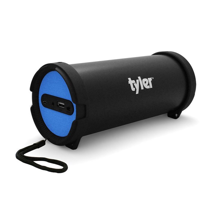 Tyler Portable Wireless Bluetooth Speaker TWS402-BL, Indoor/Outdoor 2.1 Hi-Fi Stereo Cylinder Loud Speaker, with... N6