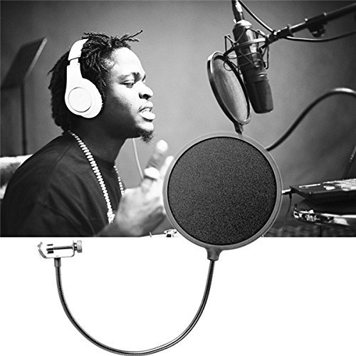 BephaMart Double Layer Studio Microphone Wind Screen Mask Gooseneck Shield Pop Filter Shipped and Sold by BephaMart