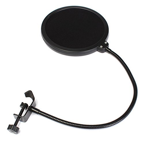 BephaMart Double Layer Studio Microphone Wind Screen Mask Gooseneck Shield Pop Filter Shipped and Sold by BephaMart N2