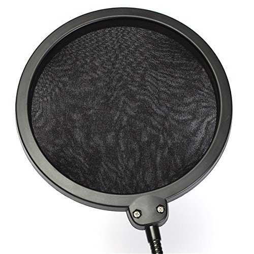 BephaMart Double Layer Studio Microphone Wind Screen Mask Gooseneck Shield Pop Filter Shipped and Sold by BephaMart N3