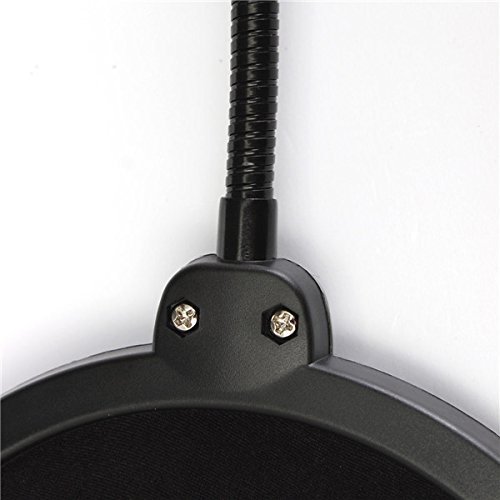 BephaMart Double Layer Studio Microphone Wind Screen Mask Gooseneck Shield Pop Filter Shipped and Sold by BephaMart N4