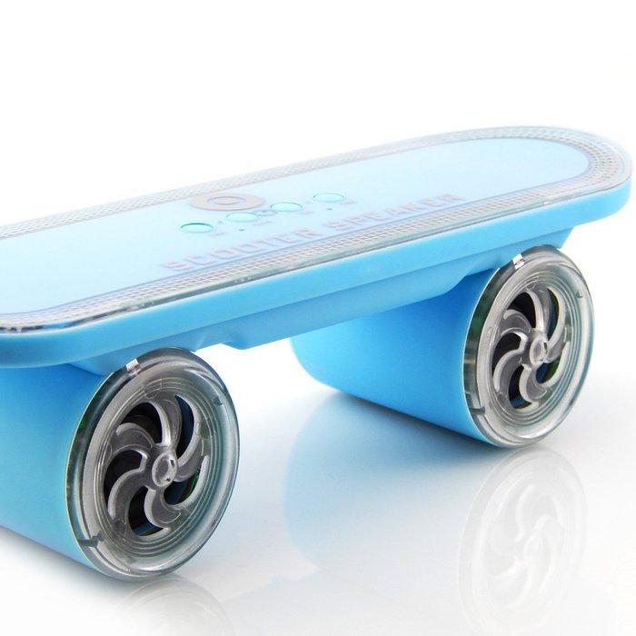 WONFAST Scooter Bluetooth Wireless Speaker with Led Light,Skateboard Stereo Speakers Portable MP3 Player Support... N13