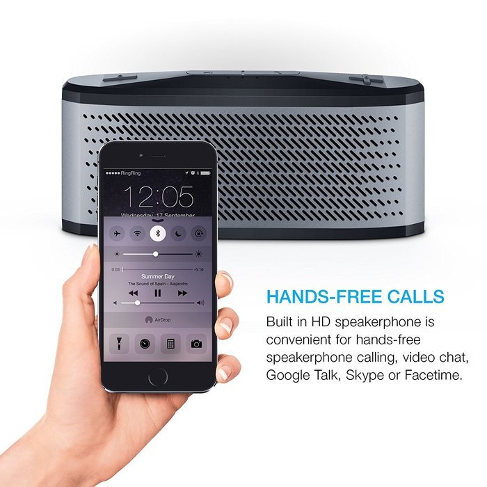 Urban Beatz Solid Bluetooth Wireless Speaker, Powerful Sound, Build in Mic, Unibody Aluminum Housing & 10 Hour... N5