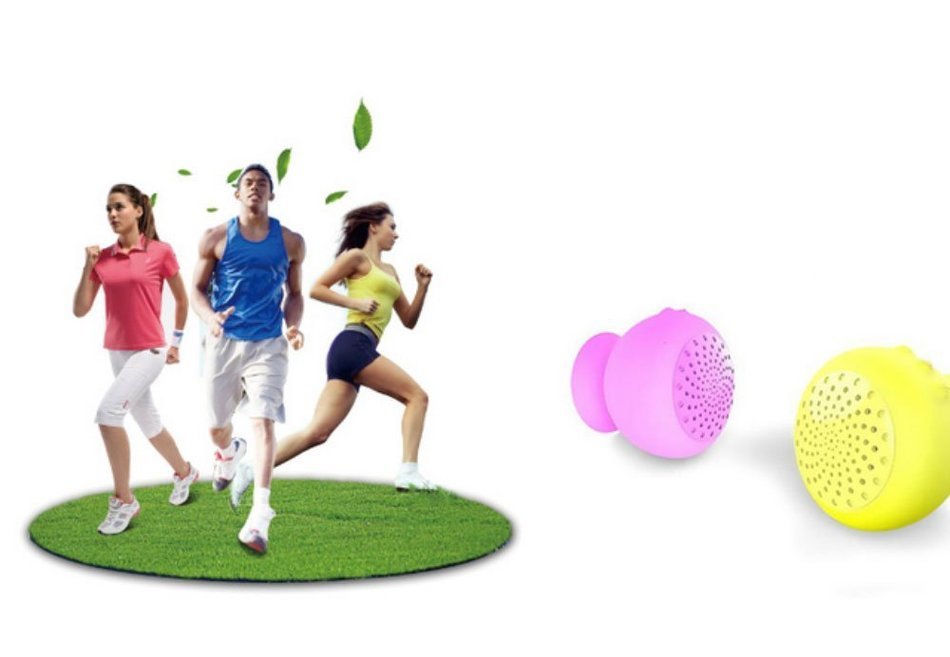 New miniBoom Portable Waterproof Bluetooth Speaker with Built-in Microphone (Blue) N2
