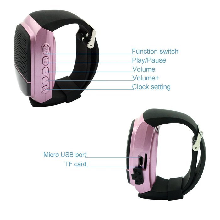TAKSON&reg;Smart Watch,Sports Speaker watch,Portable Bluetooth Music Bicycle Speaker,Wireless Speakers watch, Hands-free... N10