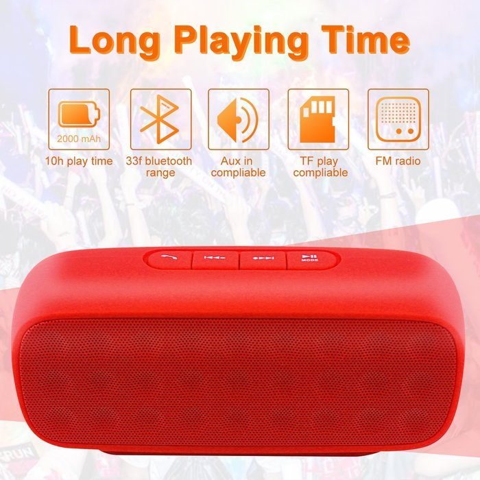 TecBillion Bluetooth 3.0 Portable Wireless Speaker, Total 6W Output Power with Enhanced Bass and Stereo Sound,... N11