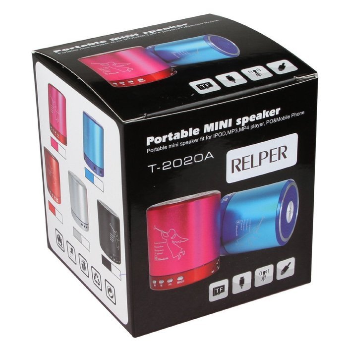 RELPER Wireless Portable Mini Bluetooth Speaker Build in Microphone for handfree phone call Support TF/USB/Radio... N5