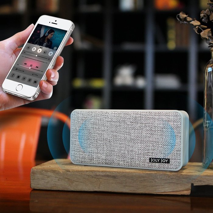Fabric Bluetooth Speaker, Joly Joy Bluetooth 4.1 Wireless Speaker for Enhanced Music Streaming & HandsFree Calling... N6