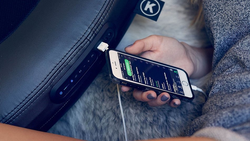 Kushion - Multi-Room Wireless Bluetooth Padded Speaker: Charges Your Phone, Takes Your Phone calls: Loud, More... N2