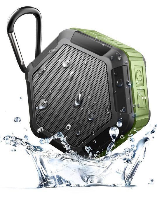 Waterproof Bluetooth Speaker, Mopo Portable Outdoor Sport Hand-free Shower Speaker with NFC Function Shockproof...