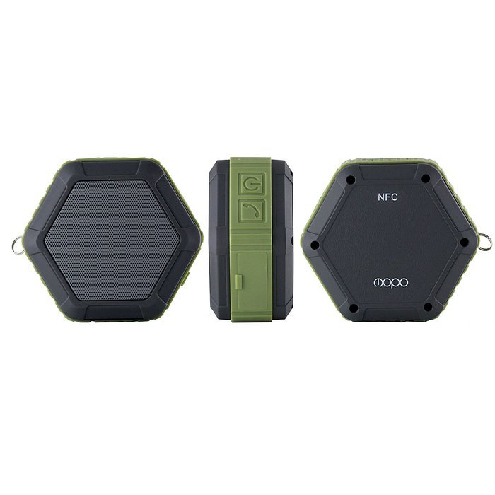 Waterproof Bluetooth Speaker, Mopo Portable Outdoor Sport Hand-free Shower Speaker with NFC Function Shockproof... N5