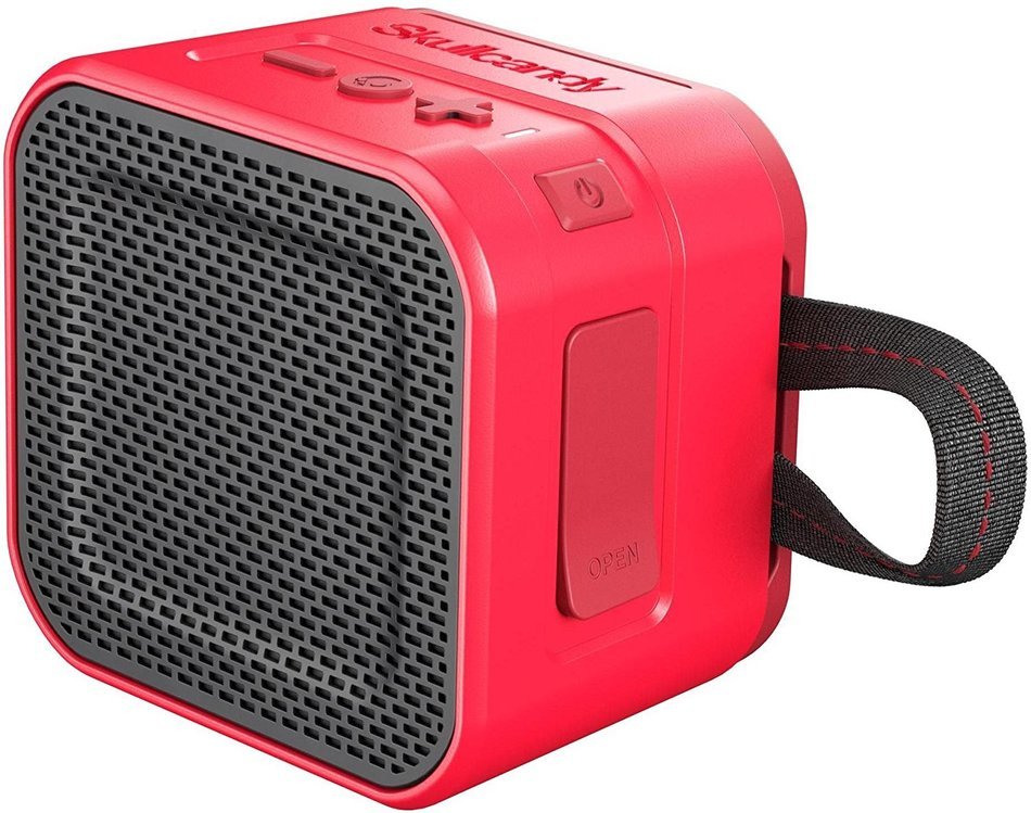 Skullcandy Barricade Mini Bluetooth Wireless Portable Speaker, Red