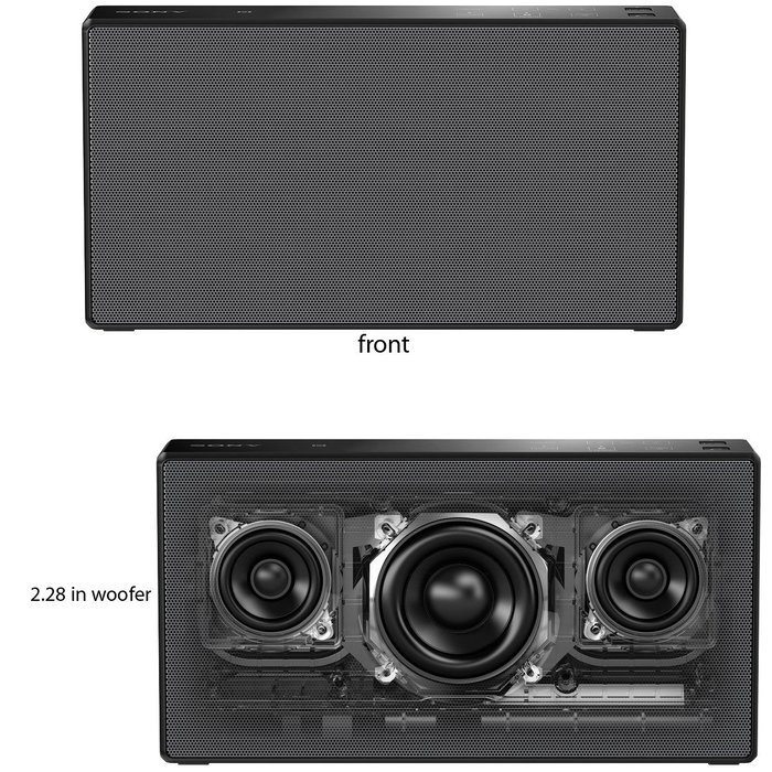 Sony SRS-X55 Powerful Compact 30 Watts Portable Bluetooth & NFC Speaker (International Version) + Charging AC... N2