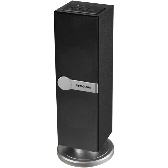 Sylvania SP269-Silver Bluetooth Floor Standing Tower Speaker N2