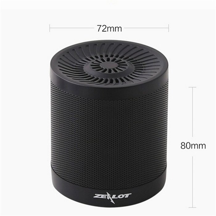 Zealot MINI S5 Portable Bluetooth Speaker12 Hours Wireless Music Player USB/Mic SD MP3 Strong Bass Stereo with... N7