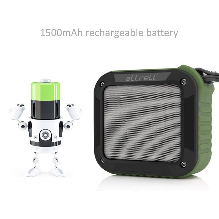Portable Outdoor and Shower Bluetooth Speaker, aLLreLi Bluetooth 4.0 Speaker with 10 Hour Rechargeable Battery... N11
