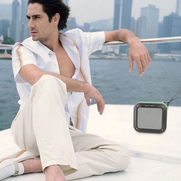 Portable Outdoor and Shower Bluetooth Speaker, aLLreLi Bluetooth 4.0 Speaker with 10 Hour Rechargeable Battery... N14