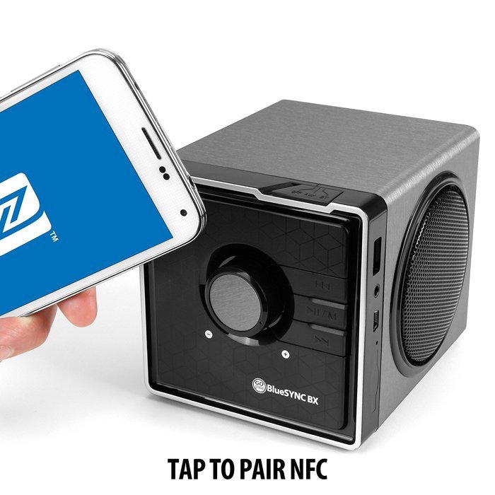 GOgroove BlueSYNC BX Portable Multimedia Bluetooth Speaker with NFC Technology and Removable Battery - Works With... N6