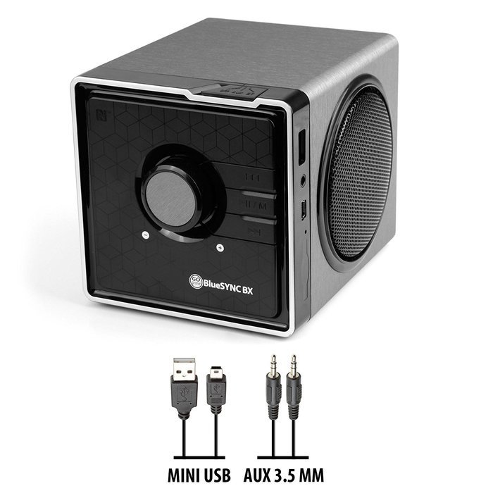 GOgroove BlueSYNC BX Portable Multimedia Bluetooth Speaker with NFC Technology and Removable Battery - Works With... N8