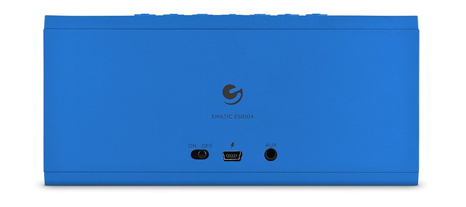 Ematic Portable Bluetooth Speaker and Speakerphone (Blue) N4