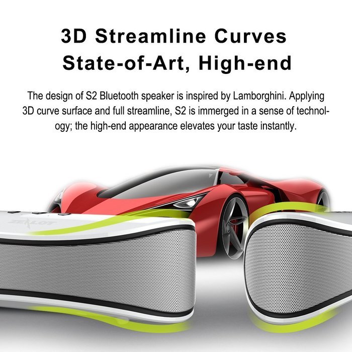 Bluetooth Speakers, ZEALOT S2 Portable Wireless Speakers, Desktop Computer Speakers with Enhanced Bass, Build... N5